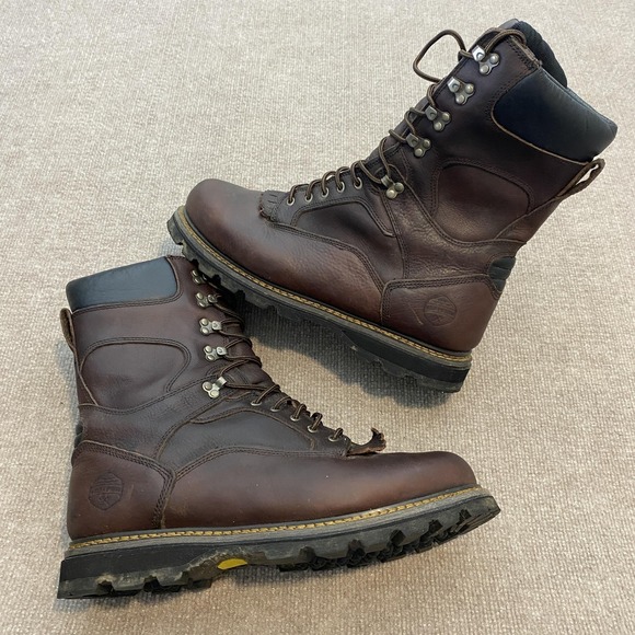 Wood N Stream Boots Mens Size 13M Brown Leather Insulated Vibram Work 5007 main image 11